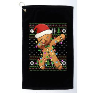 Dabbing Gingerbread Santa Christmas Boy  Xmas Cookie Platinum Collection Golf Towel