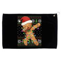 Dabbing Gingerbread Santa Christmas Boy  Xmas Cookie Grommeted Golf Towel