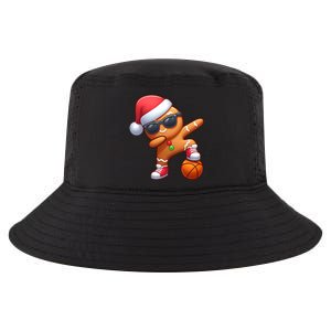 Dabbing Gingerbread Santa Christmas Basketball Xmas Gift Cool Comfort Performance Bucket Hat