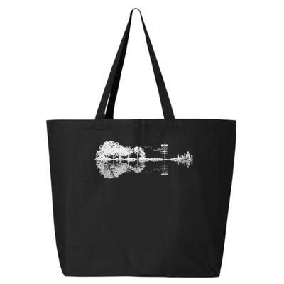 Disc Golf Sunset Guitar Guitarist Player Golfing Golfer 25L Jumbo Tote