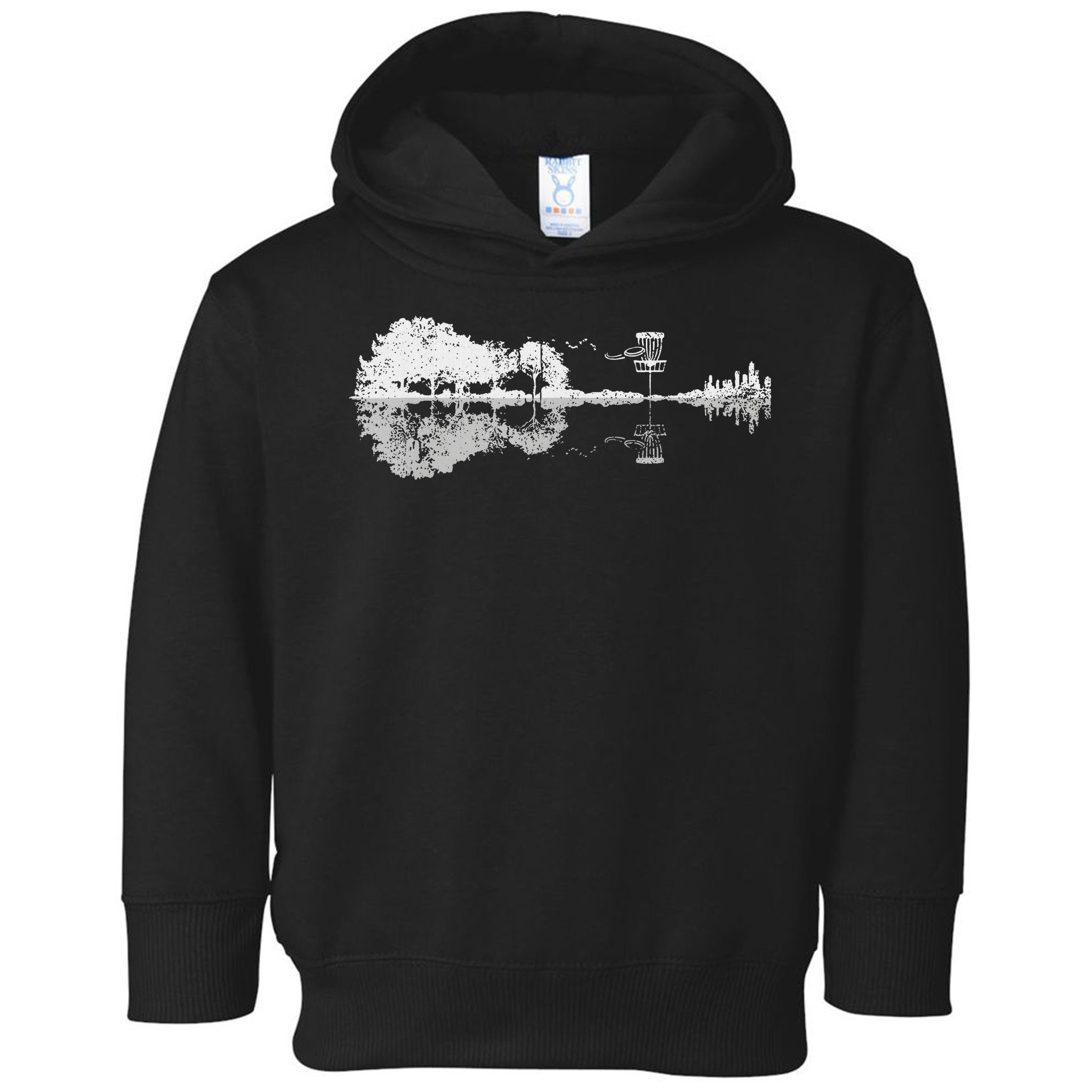 Disc Golf Sunset Guitar Guitarist Player Golfing Golfer Toddler Hoodie