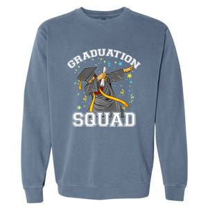 Dabbing Graduation Squad Family Matching Graduate Outfits Gift Garment-Dyed Sweatshirt