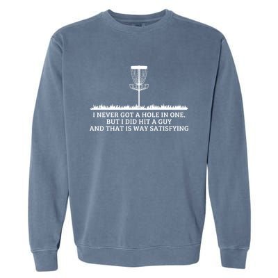 Disc Golf Sport Funny Joke Gift Garment-Dyed Sweatshirt