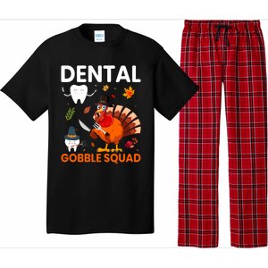 Dental Gobble Squad Thanksgiving Turkey Funny Dentist Great Gift Pajama Set