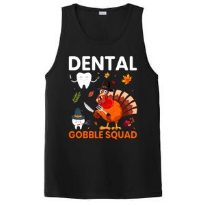 Dental Gobble Squad Thanksgiving Turkey Funny Dentist Great Gift PosiCharge Competitor Tank