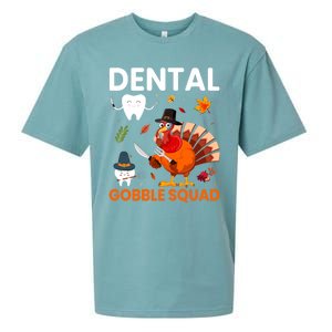 Dental Gobble Squad Thanksgiving Turkey Funny Dentist Great Gift Sueded Cloud Jersey T-Shirt