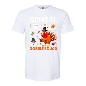 Dental Gobble Squad Thanksgiving Turkey Funny Dentist Great Gift Softstyle CVC T-Shirt