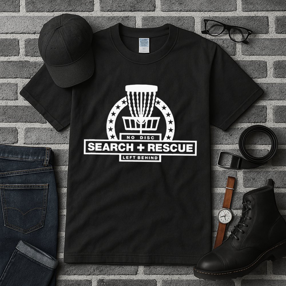 Disc Golf Search and Rescue Disc Golf Gift Funny Disc Golf Tall T-Shirt