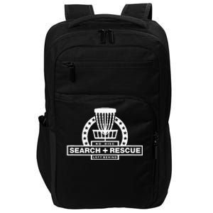 Disc Golf Search and Rescue Disc Golf Gift Funny Disc Golf Impact Tech Backpack