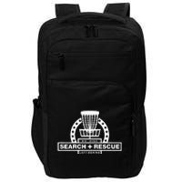 Disc Golf Search and Rescue Disc Golf Gift Funny Disc Golf Impact Tech Backpack