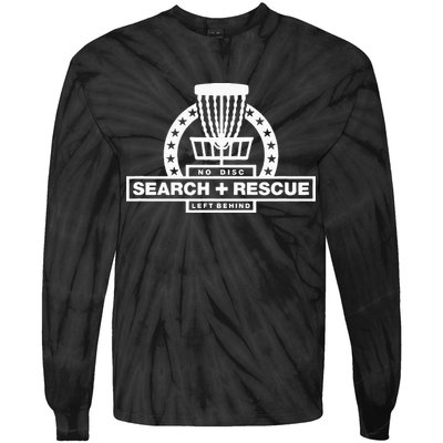 Disc Golf Search and Rescue Disc Golf Gift Funny Disc Golf Tie-Dye Long Sleeve Shirt