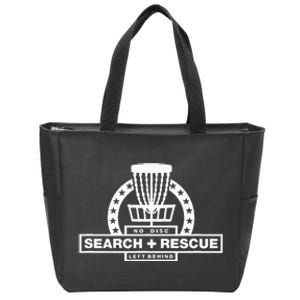 Disc Golf Search and Rescue Disc Golf Gift Funny Disc Golf Zip Tote Bag