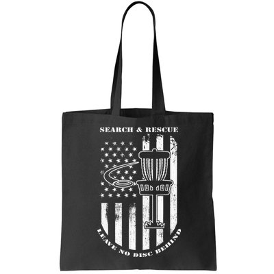 Disc Golf Search & Rescue Leave No Disc Behind White Flag Bag