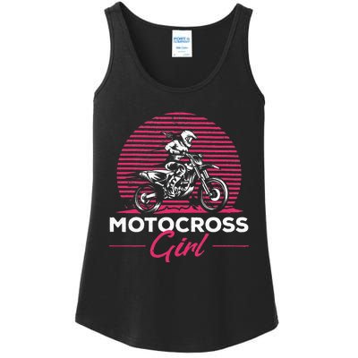 Dirtbike Girl Supercross Girl Enduro Off Road Motocross Girl Ladies Essential Tank