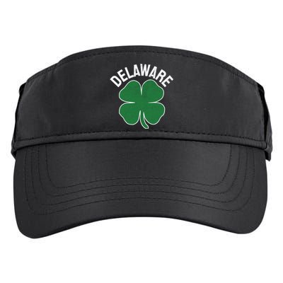 Delaware Gift St Patricks Day Shamrock Irish Gift Adult Drive Performance Visor