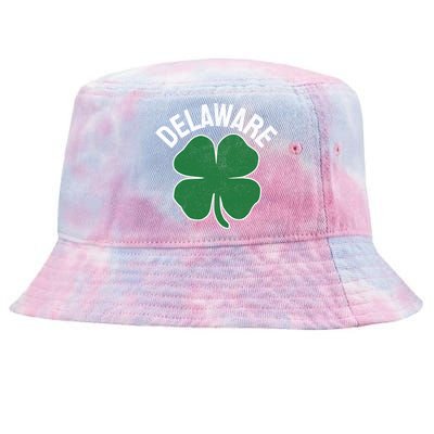 Delaware Gift St Patricks Day Shamrock Irish Gift Tie-Dyed Bucket Hat