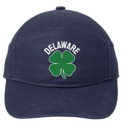 Delaware Gift St Patricks Day Shamrock Irish Gift 7-Panel Snapback Hat