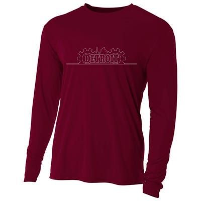 Detroit Gears Skyline Cooling Performance Long Sleeve Crew