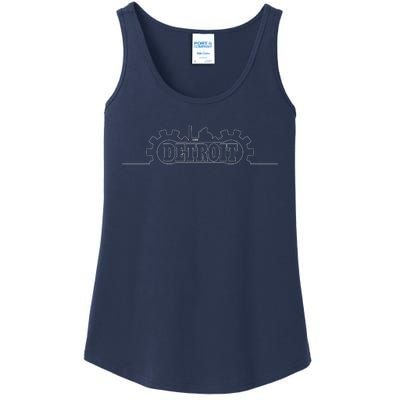 Detroit Gears Skyline Ladies Essential Tank