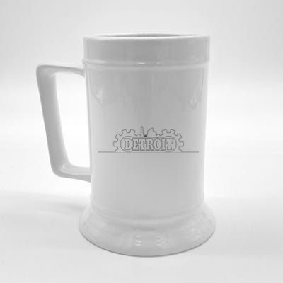 Detroit Gears Skyline Beer Stein