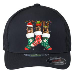 Dog Ger Shepherd Christmas Socks Funny Xmas Pajama Puppy Cool Gift Flexfit Unipanel Trucker Cap