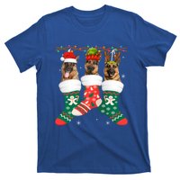 Dog Ger Shepherd Christmas Socks Funny Xmas Pajama Puppy Cool Gift T-Shirt