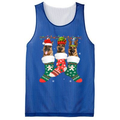 Dog Ger Shepherd Christmas Socks Funny Xmas Pajama Puppy Cool Gift Mesh Reversible Basketball Jersey Tank