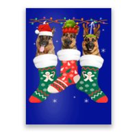 Dog Ger Shepherd Christmas Socks Funny Xmas Pajama Puppy Cool Gift Poster