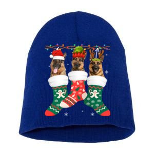 Dog Ger Shepherd Christmas Socks Funny Xmas Pajama Puppy Cool Gift Short Acrylic Beanie