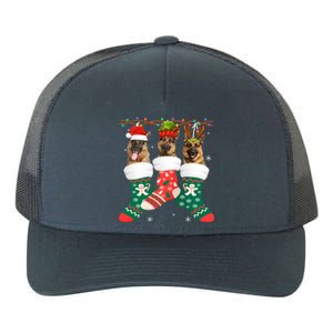 Dog Ger Shepherd Christmas Socks Funny Xmas Pajama Puppy Cool Gift Yupoong Adult 5-Panel Trucker Hat