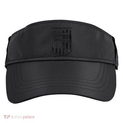 Disc Golf Search & Rescue Leave No Disc Behind Black Adult Drive Performance Visor