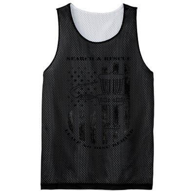 Disc Golf Search & Rescue Leave No Disc Behind Black Mesh Reversible Basketball Jersey Tank