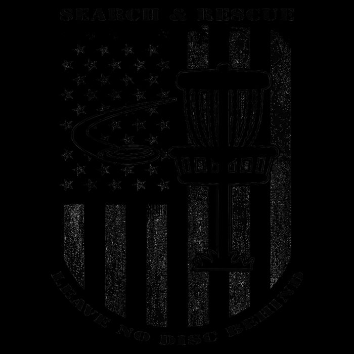 Disc Golf Search & Rescue Leave No Disc Behind Black Toddler T-Shirt