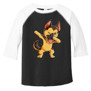 Dabbing German Shepherd Dog Lover Toddler Fine Jersey T-Shirt