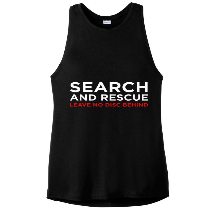 Disc Golf Search Rescue Leave No Disc Behind Ladies PosiCharge Tri-Blend Wicking Tank