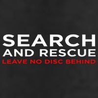 Disc Golf Search Rescue Leave No Disc Behind 7 Panel Mesh Trucker Snapback Hat