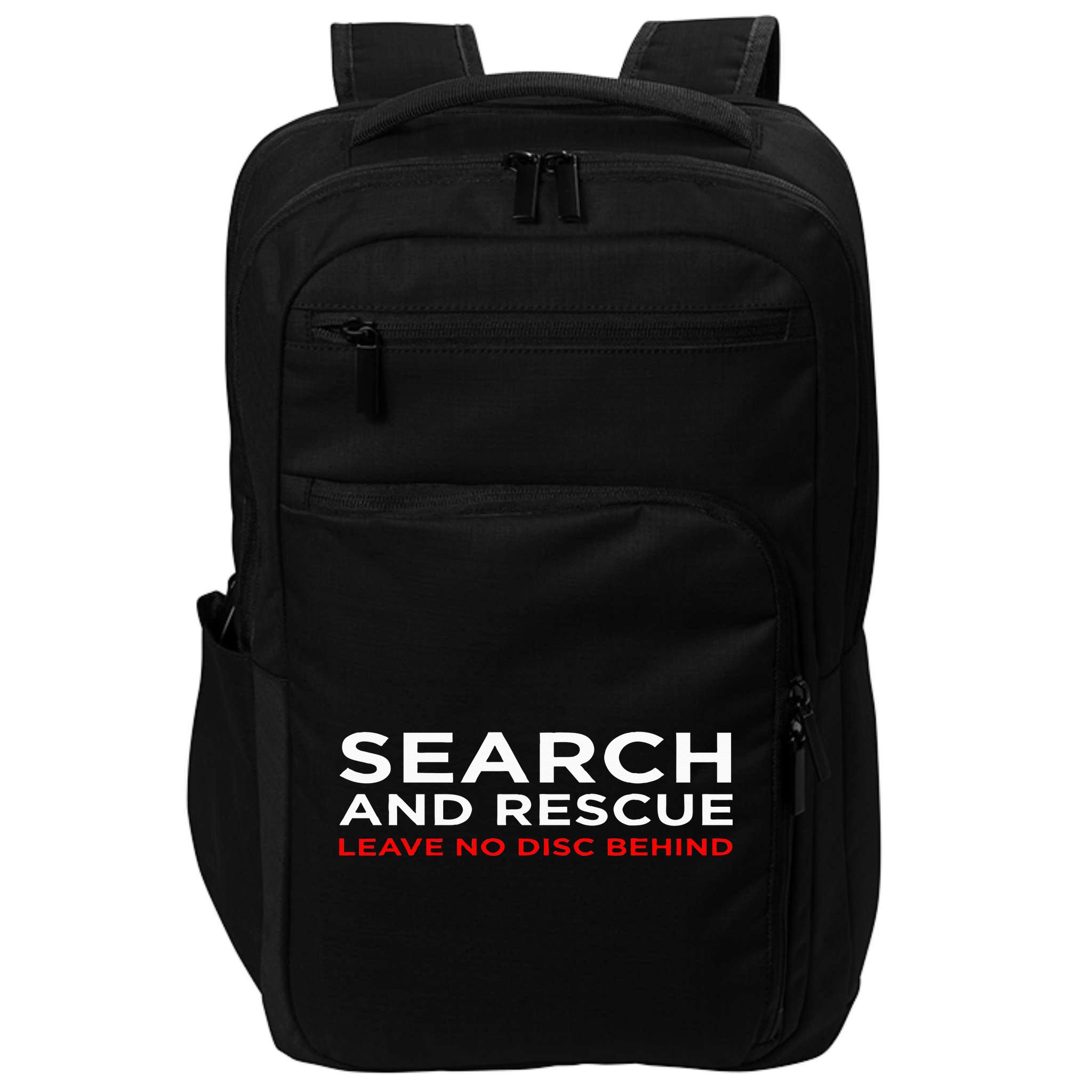 Disc Golf Search Rescue Leave No Disc Behind Impact Tech Backpack