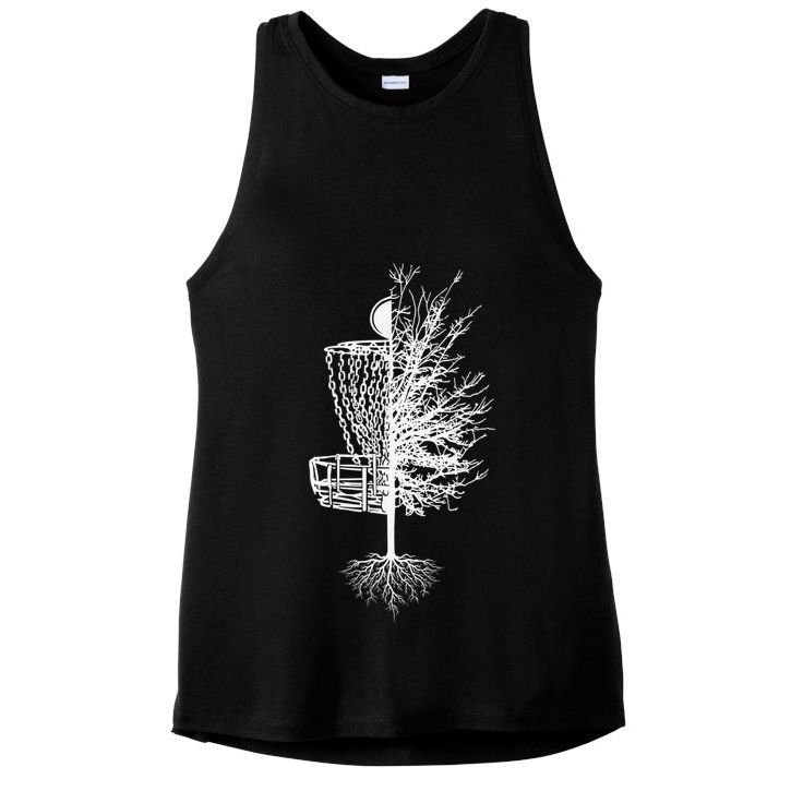 Disc Golf Shirt Basket Tree Frisbee Golf Colorful Ladies PosiCharge Tri-Blend Wicking Tank