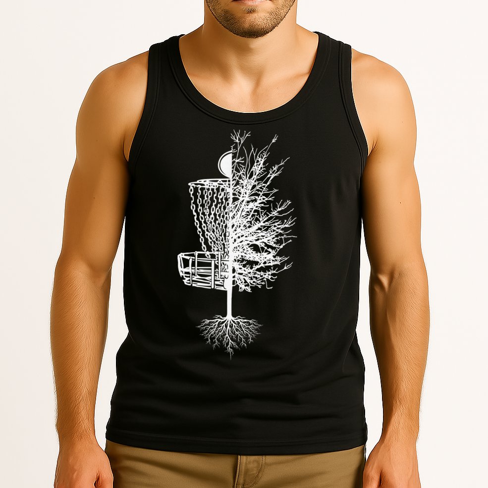 Disc Golf Shirt Basket Tree Frisbee Golf Colorful Tank Top