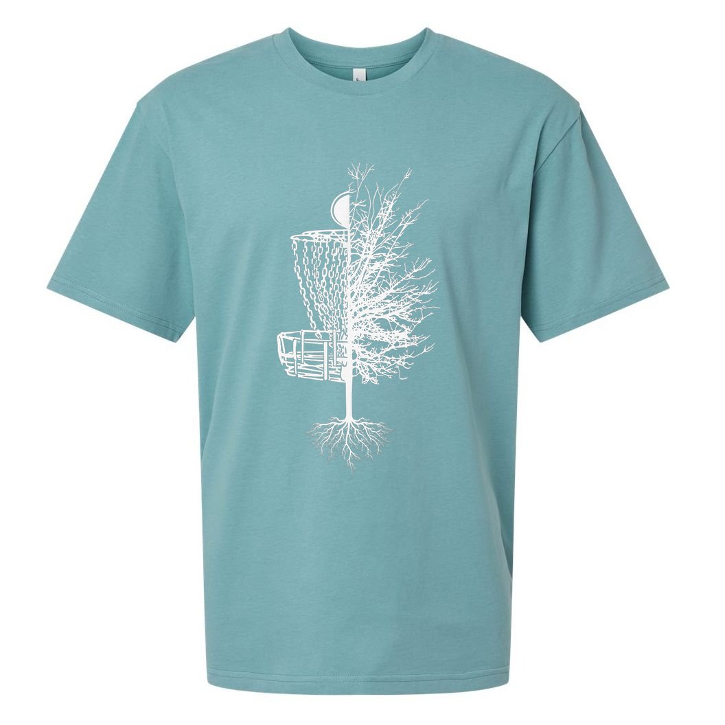 Disc Golf Shirt Basket Tree Frisbee Golf Colorful Sueded Cloud Jersey T-Shirt
