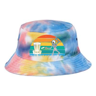 Disc Golfing Skeleton Halloween Party Spooky Disc Crew Gift Tie Dye Newport Bucket Hat