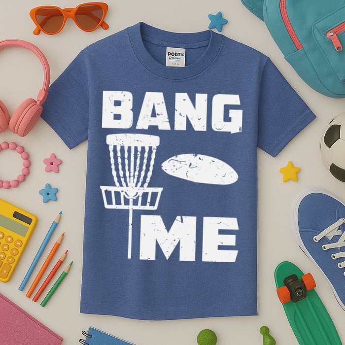 Disc Golfing Shirts Bang Me Funny Disc Golf Kids T-Shirt