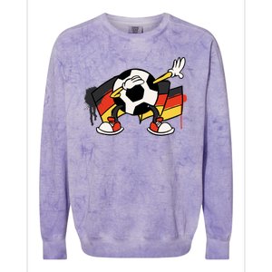 Dabbing Germany Soccer Ball Colorblast Crewneck Sweatshirt