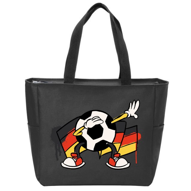 Dabbing Germany Soccer Ball Zip Tote Bag