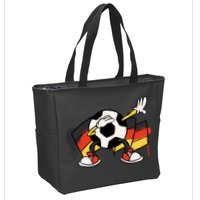Dabbing Germany Soccer Ball Zip Tote Bag