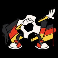 Dabbing Germany Soccer Ball Zip Tote Bag