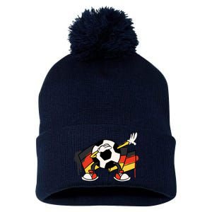 Dabbing Germany Soccer Ball Pom Pom 12in Knit Beanie