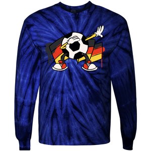 Dabbing Germany Soccer Ball Tie-Dye Long Sleeve Shirt