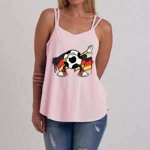 Dabbing Germany Soccer Ball Women's Strappy Tank