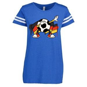 Dabbing Germany Soccer Ball Enza Ladies Jersey Football T-Shirt